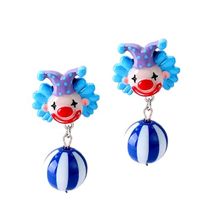 Funny Earrings for Women - Clown Earrings - Circus Earrings - Carnival Earrings for Women - Clown Accessories for Women - Bachelorette Party Jewelry - Weird Earrings - Bride Earrings Bachelorette - Birthday Theme Party Jewelry - Funny Earrings for Girls N