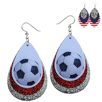 Soccer Earrings for Women - Soccer Earrings for Girls - Soccer Jewelry for Mom - Soccer Ball Earrings for Girls - Gifts for Soccer Moms - Soccer Jewelry for Girls…